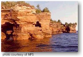 Sea Caves at Devils Island in Apostle Island National Lakeshore